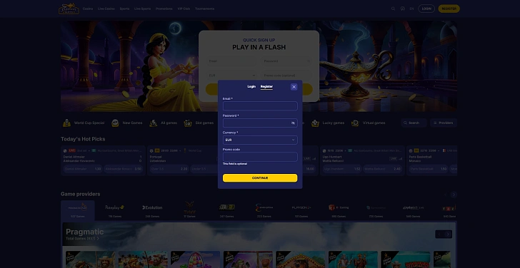 Screenshot 20Bet