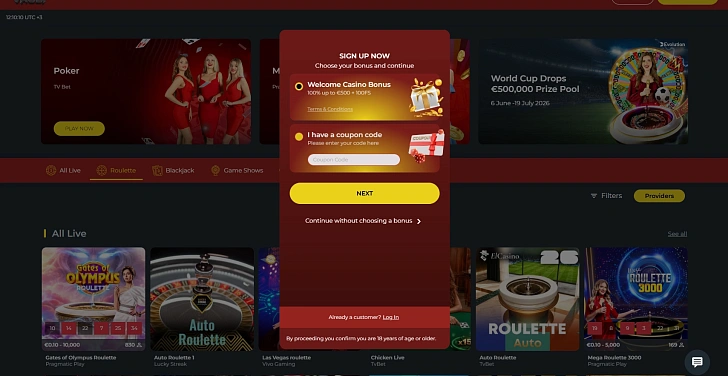 Screenshot 20Bet