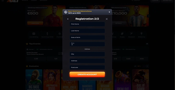 Screenshot 20Bet