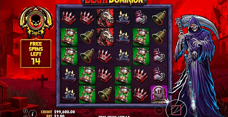 Gameplay process: wins, multipliers and cascade behaviour.