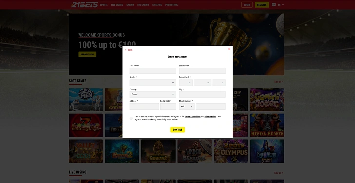 Screenshot 20Bet