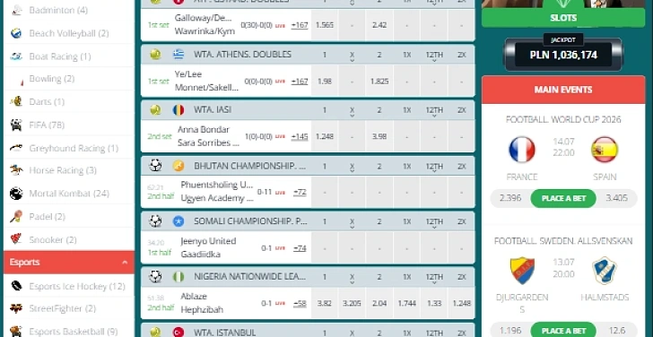 Screenshot 20Bet