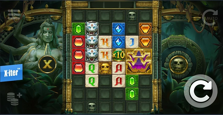 Base game: layout, bet controls and balance display.