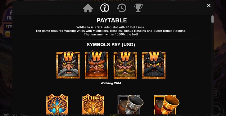 Settings: RTP, game rules, stakes and info panel.
