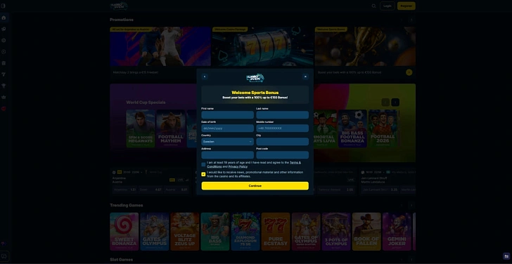 Screenshot 20Bet