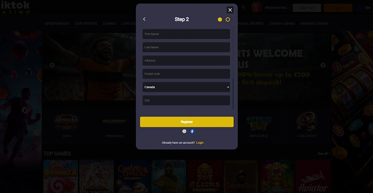 Screenshot 20Bet