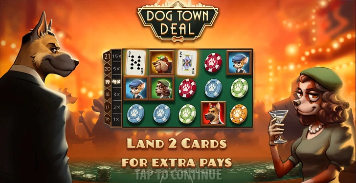 Base game: layout, bet controls and balance display.
