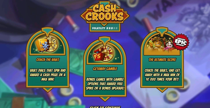 Base game: layout, bet controls and balance display.