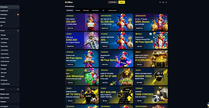 Screenshot 20Bet