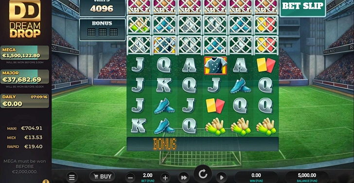 Gameplay process: wins, multipliers and cascade behaviour.