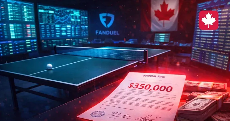 Canada fined FanDuel $350,000 over suspicious table tennis betting