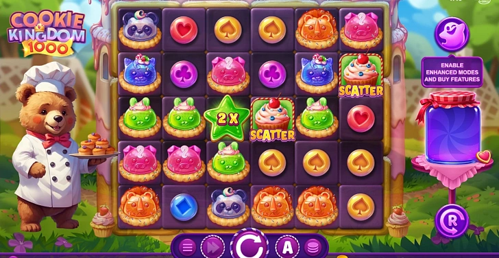 Gameplay process: wins, multipliers and cascade behaviour.