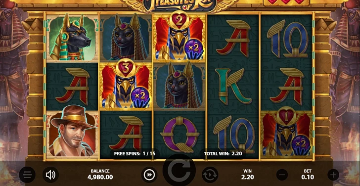 Bonus game: free spins, retriggers and bonus-round rules.