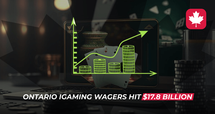 Ontario iGaming Wagers Reach $17.8 Billion in 2023-2024