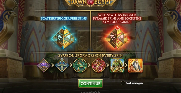 Base game: layout, bet controls and balance display.