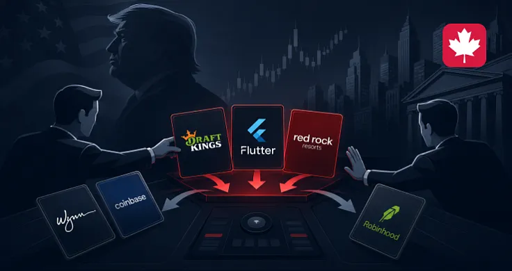 Trump Put Money Into DraftKings, Flutter and Red Rock Resorts, While Selling Wynn, Coinbase and Robinhood Shares