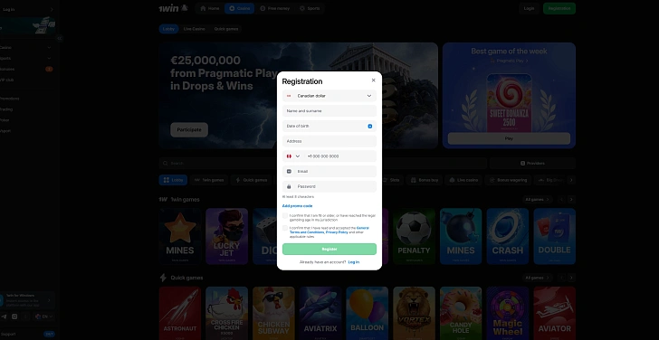 Screenshot 20Bet