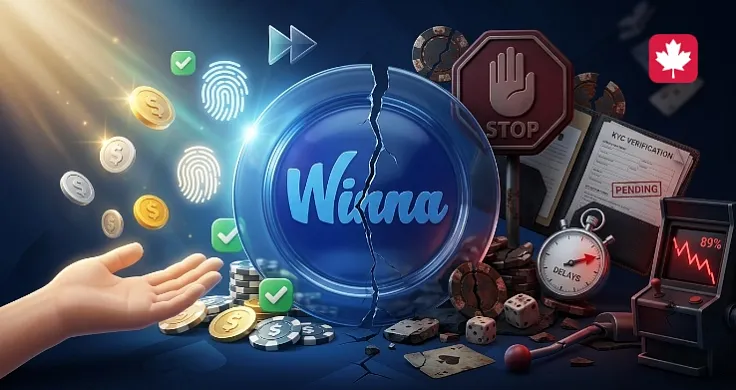 Winna Scam or Legit? Delayed Payouts, Lowered RTP, and a "No KYC" Policy That Doesn't Always Work