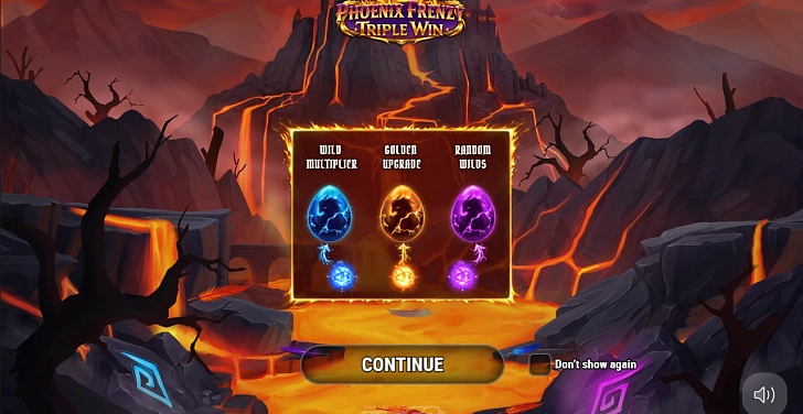Base game: layout, bet controls and balance display.