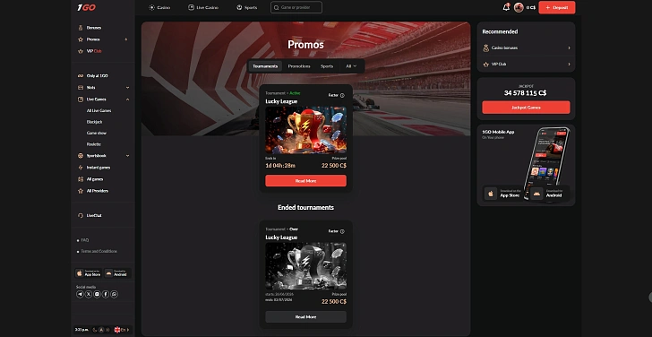 Screenshot 20Bet