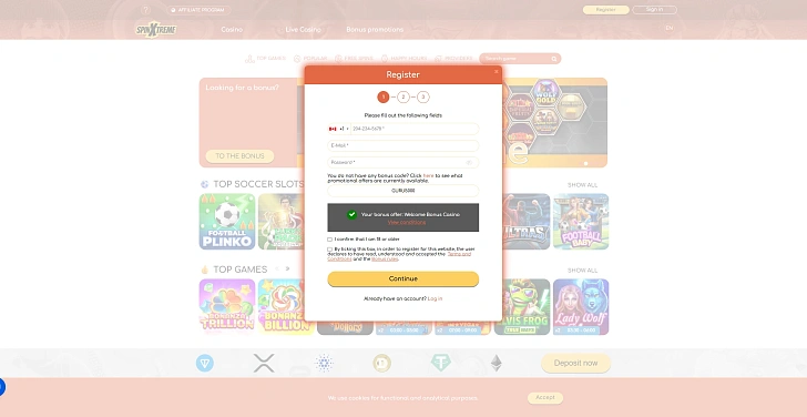 Screenshot 20Bet