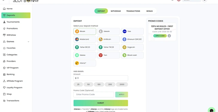 Screenshot 20Bet