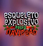 Esqueleto Explosivo Feliz Navidead