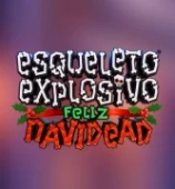 Esqueleto Explosivo Feliz Navidead