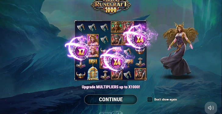 Base game: layout, bet controls and balance display.