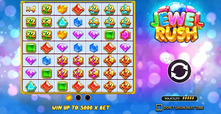 Base game: layout, bet controls and balance display.