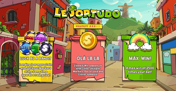 Base game: layout, bet controls and balance display.