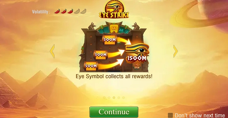 Base game: layout, bet controls and balance display.