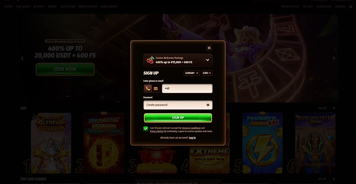 Screenshot 20Bet