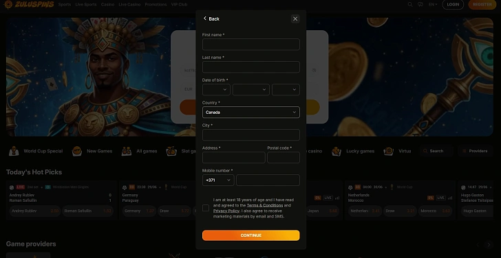 Screenshot 20Bet