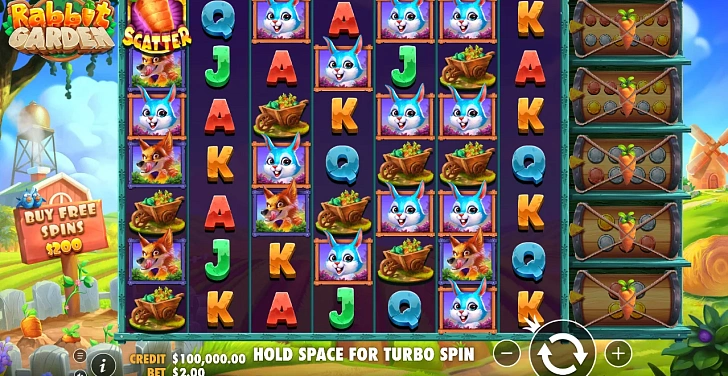 Base game: layout, bet controls and balance display.
