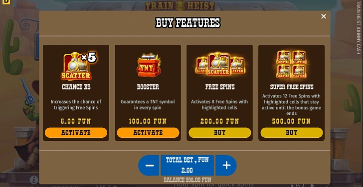 Settings: RTP, game rules, stakes and info panel.