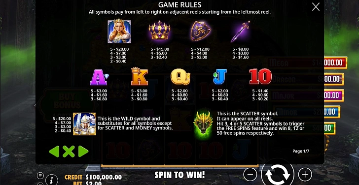 Bonus game: free spins, retriggers and bonus-round rules.