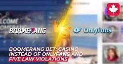Boomerang Bet in the Netherlands: Casino Instead of OnlyFans and Five Violations of the Law