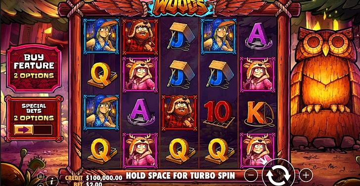 Base game: layout, bet controls and balance display.