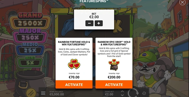 Bonus game: free spins, retriggers and bonus-round rules.