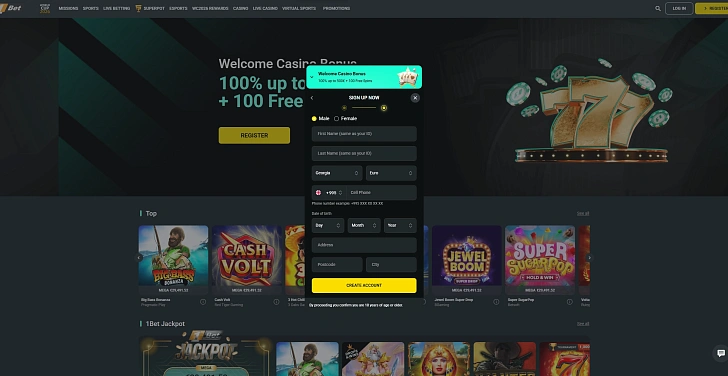 Screenshot 20Bet