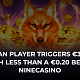 Brazilian Player Strikes Gold With €3.7M Win at NineCasino