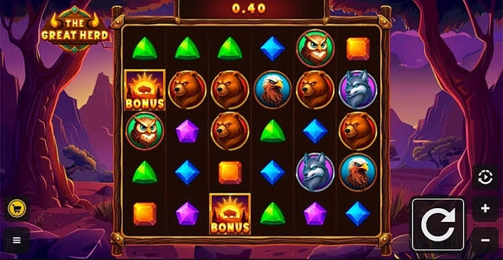 Gameplay process: wins, multipliers and cascade behaviour.