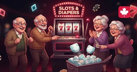 Slots & Diapers Lets You Build a Casino with Seniors in Diapers