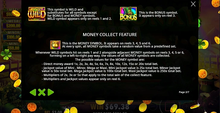Bonus game: free spins, retriggers and bonus-round rules.