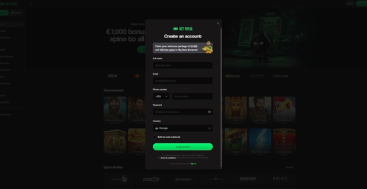 Screenshot 20Bet