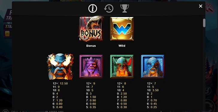 Settings: RTP, game rules, stakes and info panel.