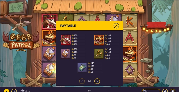 Bonus game: free spins, retriggers and bonus-round rules.
