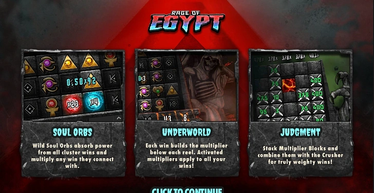 Base game: layout, bet controls and balance display.