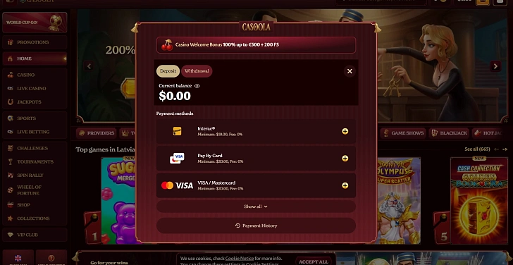 Screenshot 20Bet